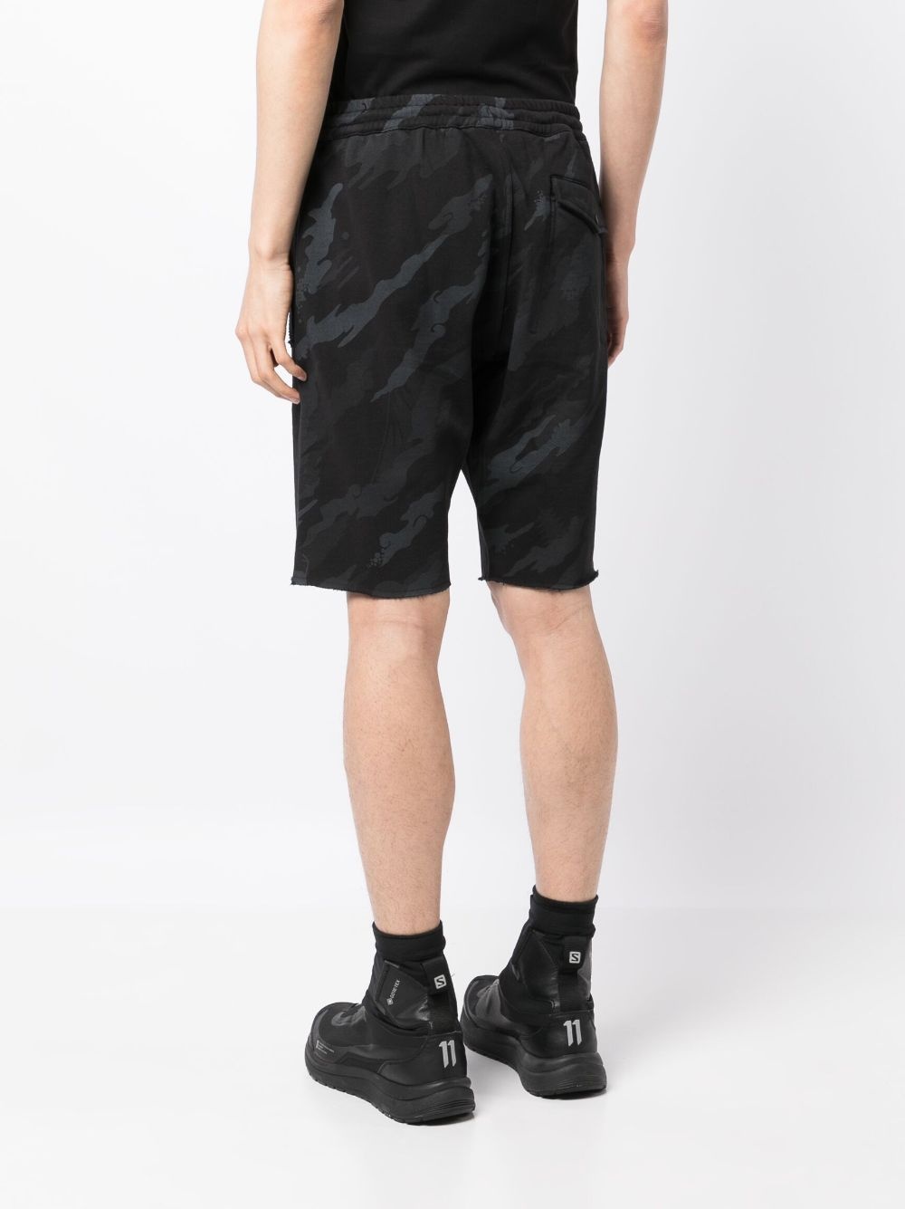 BONSAI FOREST-PRINT COTTON SHORTS - 2