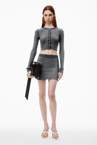 Alexander Wang Mini Skirt in Rib-Knit outlook