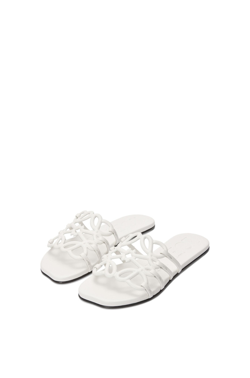 Loewe Petal Anagram slide in soft calfskin outlook