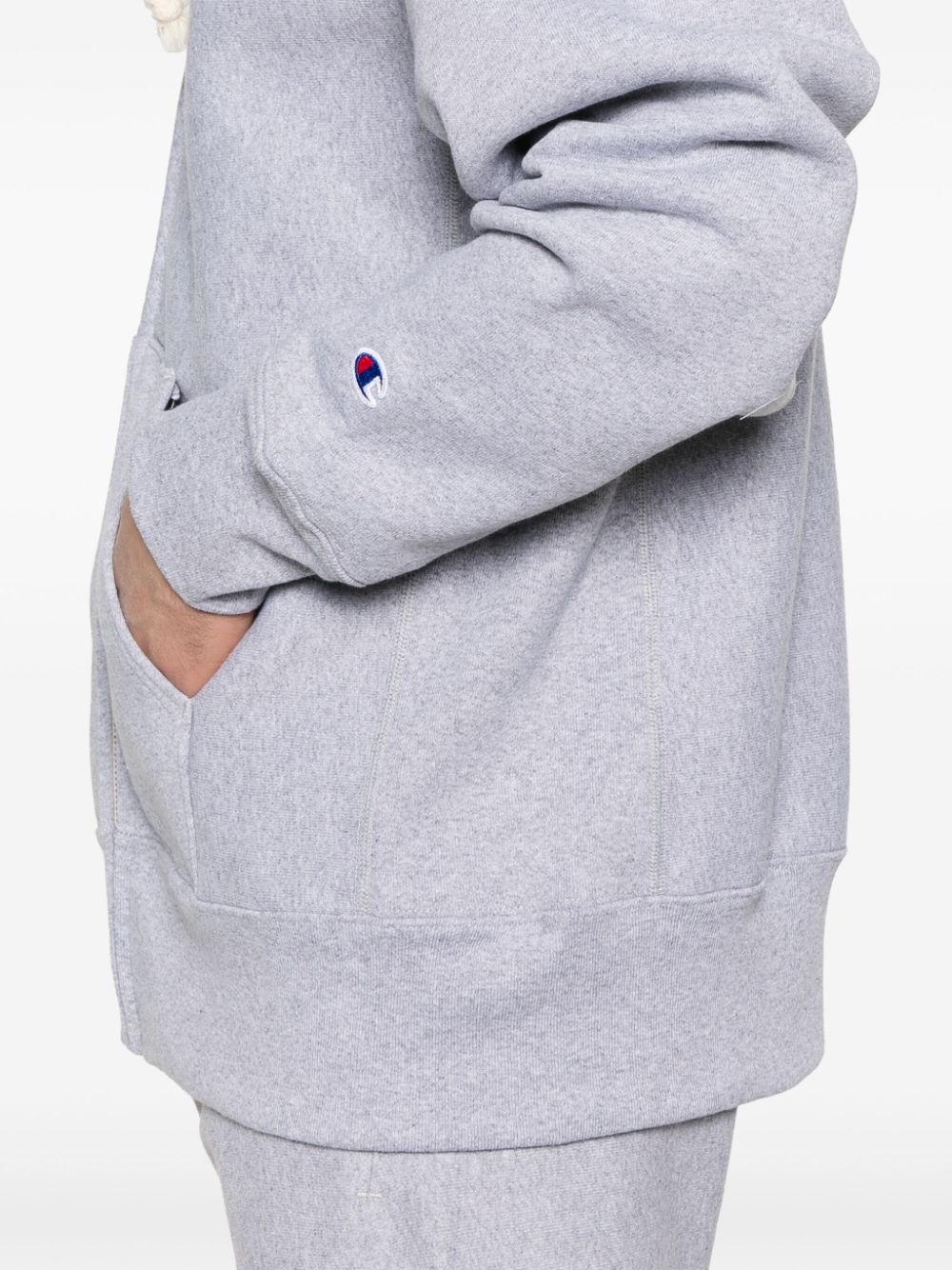 logo-embroidered hoodie - 5
