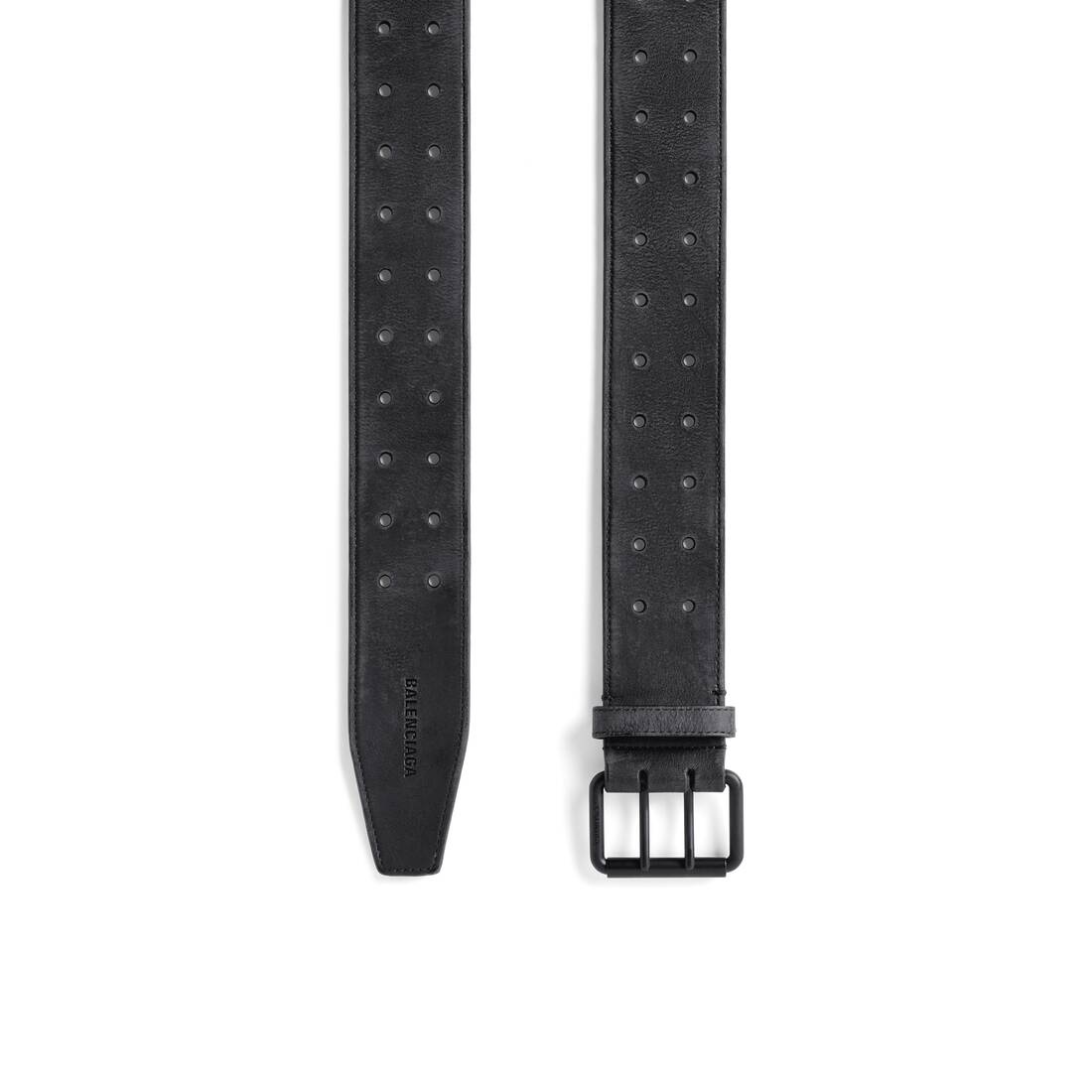 Men's Double Holes Belt  in Black - 1