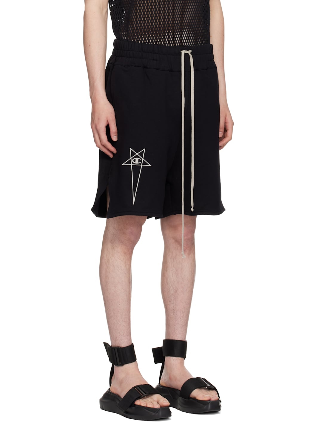 Black Champion Edition French Terry Shorts - 2