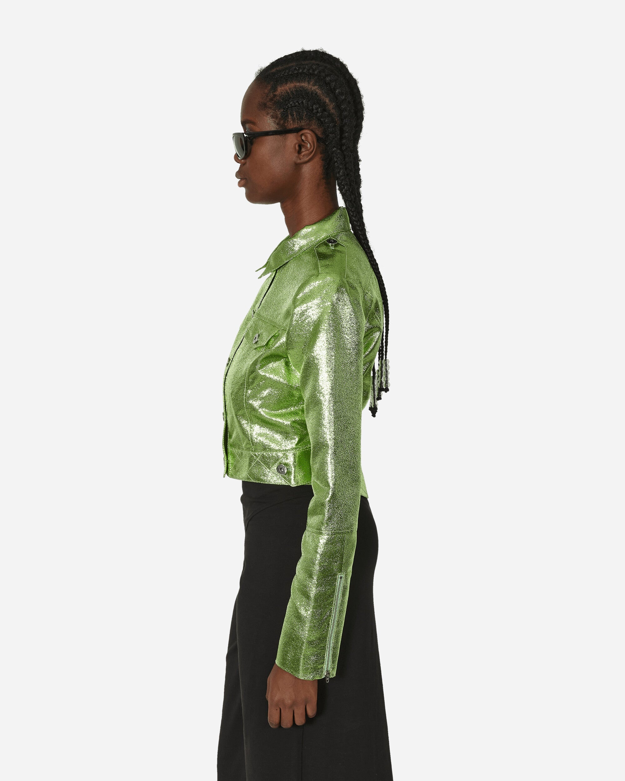 Cropped Moto Jacket Wasabi - 2