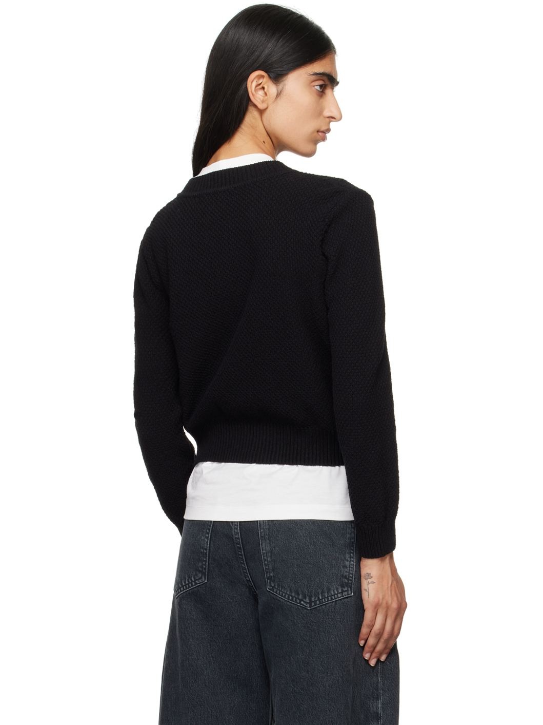 Black Compact Cardigan - 3