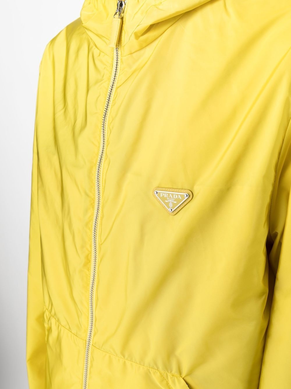 logo-plaque hooded jacket - 5