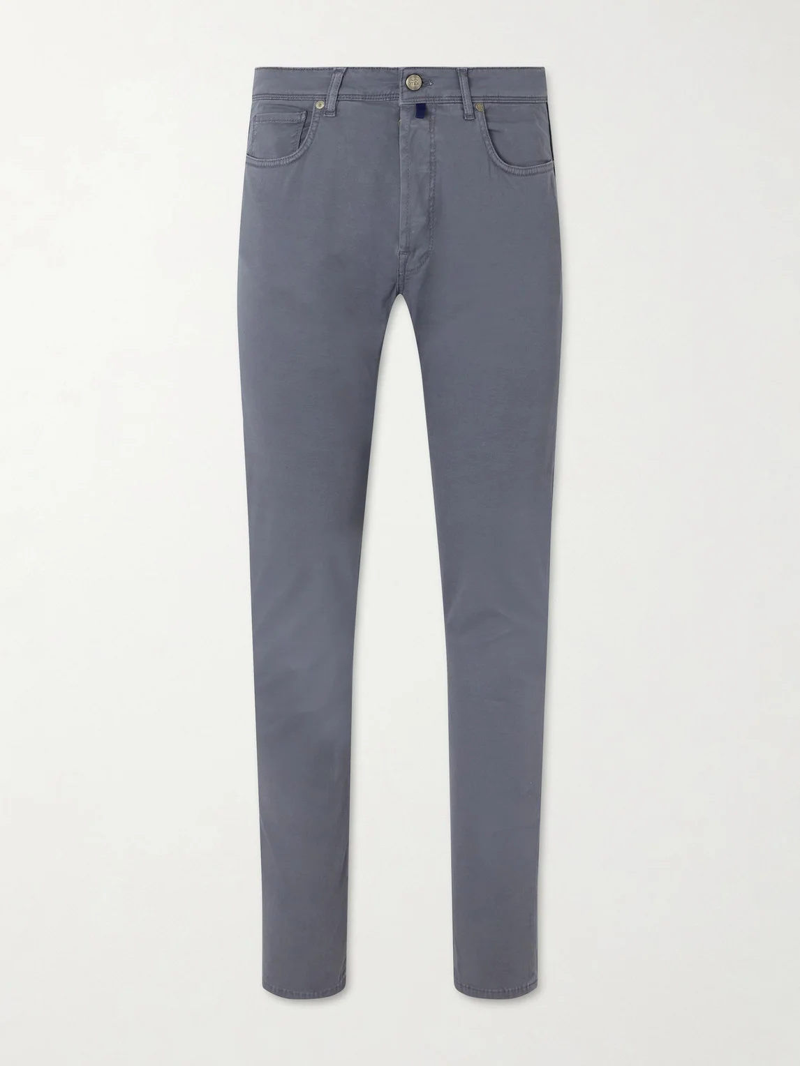 Slim-Fit Stretch Cotton-Blend Gabardine Trousers - 1
