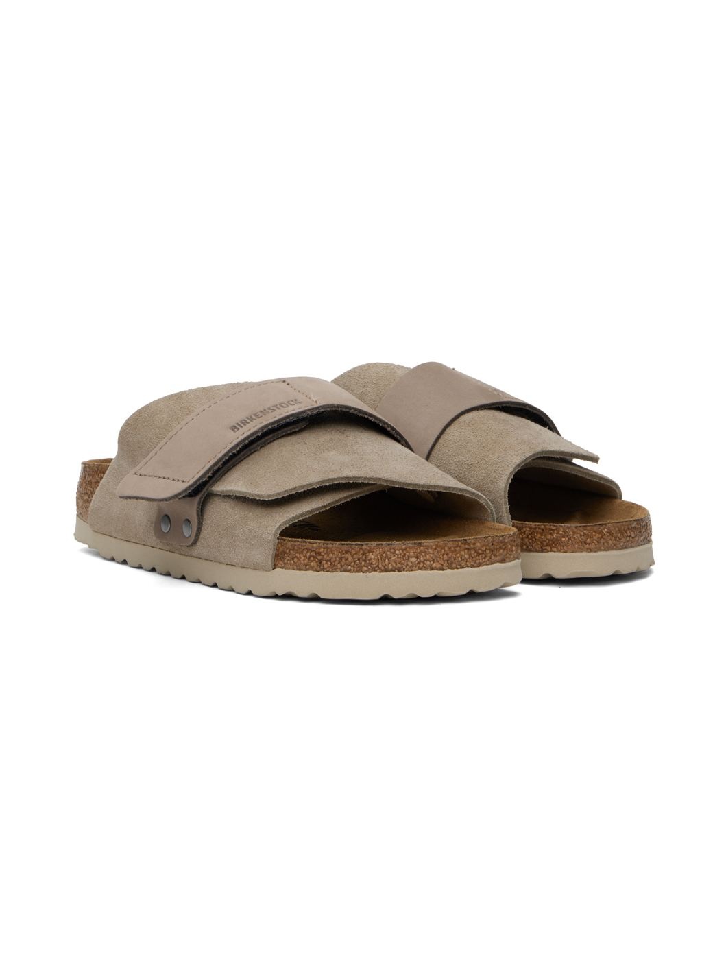 Taupe Narrow Kyoto Sandals - 4