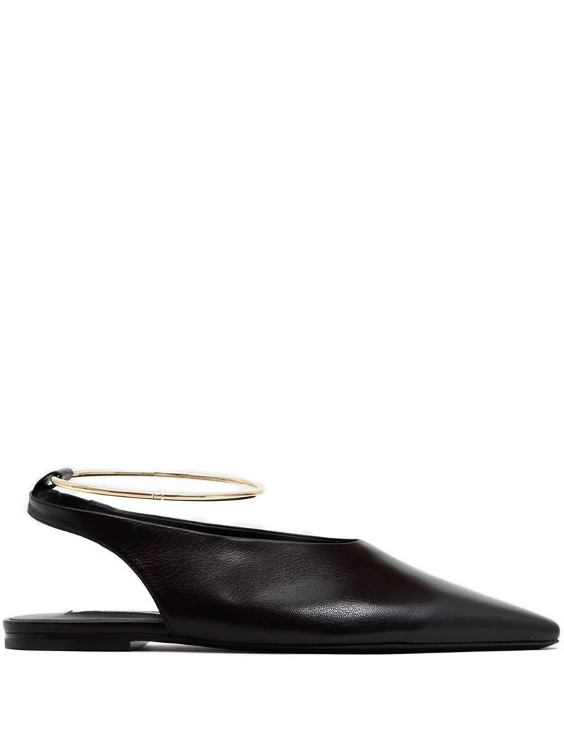 35mm pointed-toe ring-detail ballet flats 1