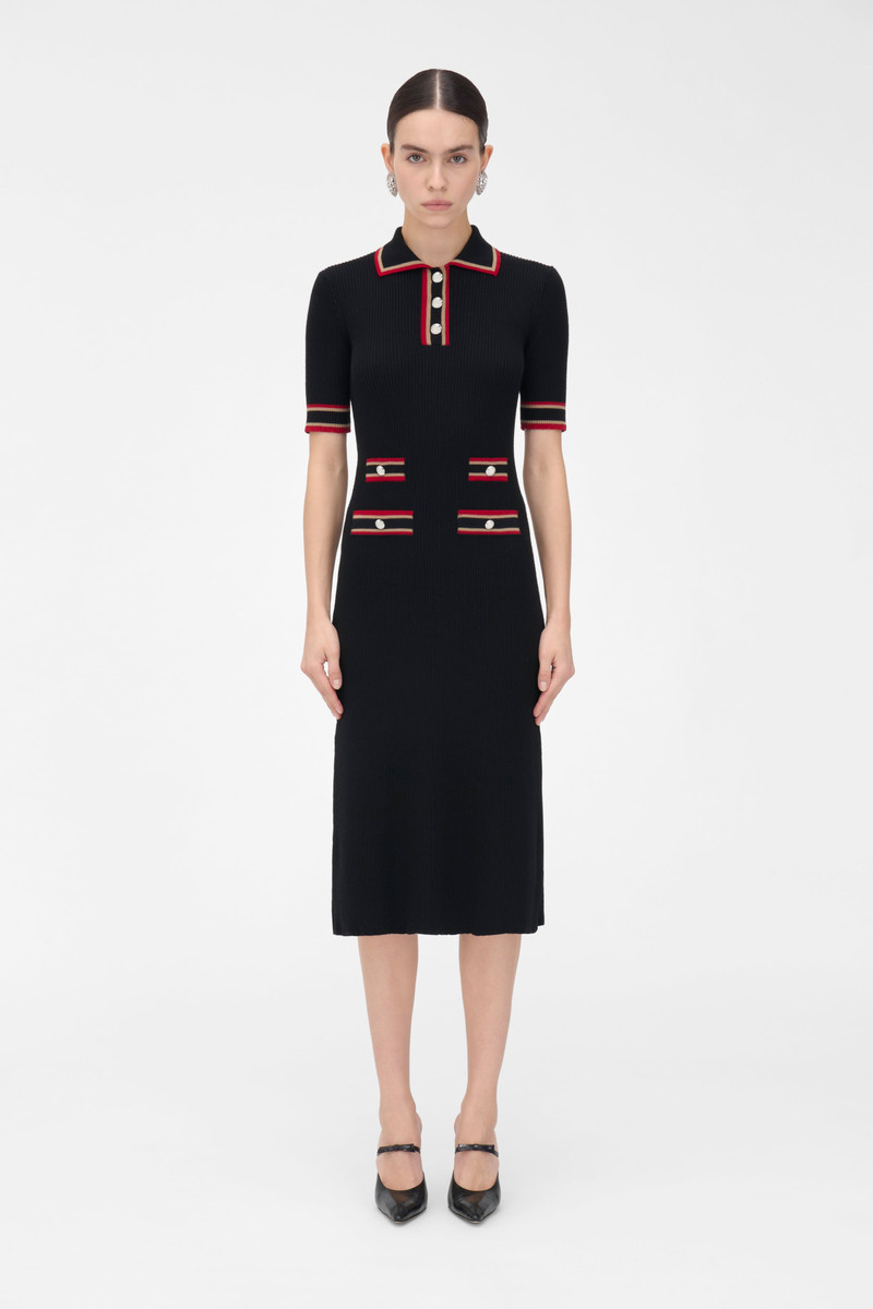 Alessandra Rich MERINO WOOL DRESS outlook