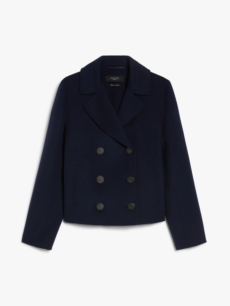 TAGLIO Double-sided wool double-breasted pea coat - 1