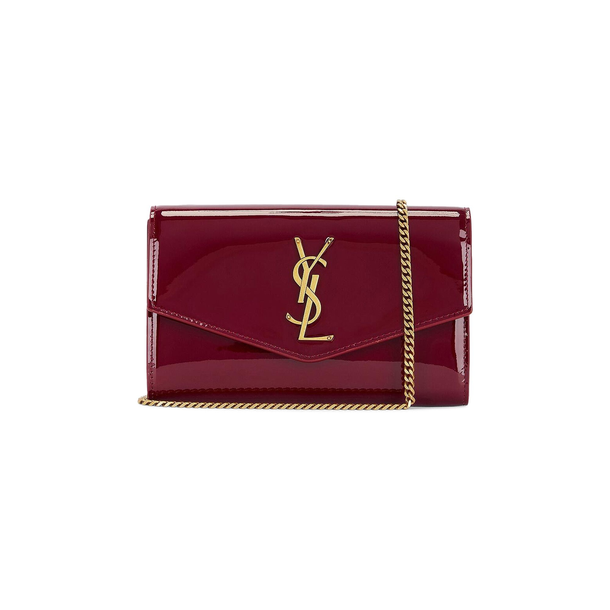 Saint Laurent Chain Wallet 'Red Grenate' - 1