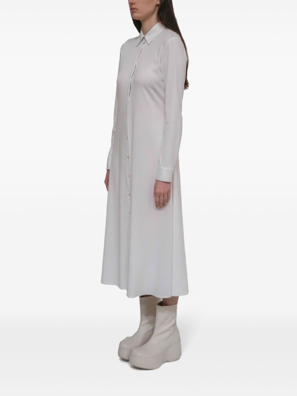 cotton shirt dress - 3