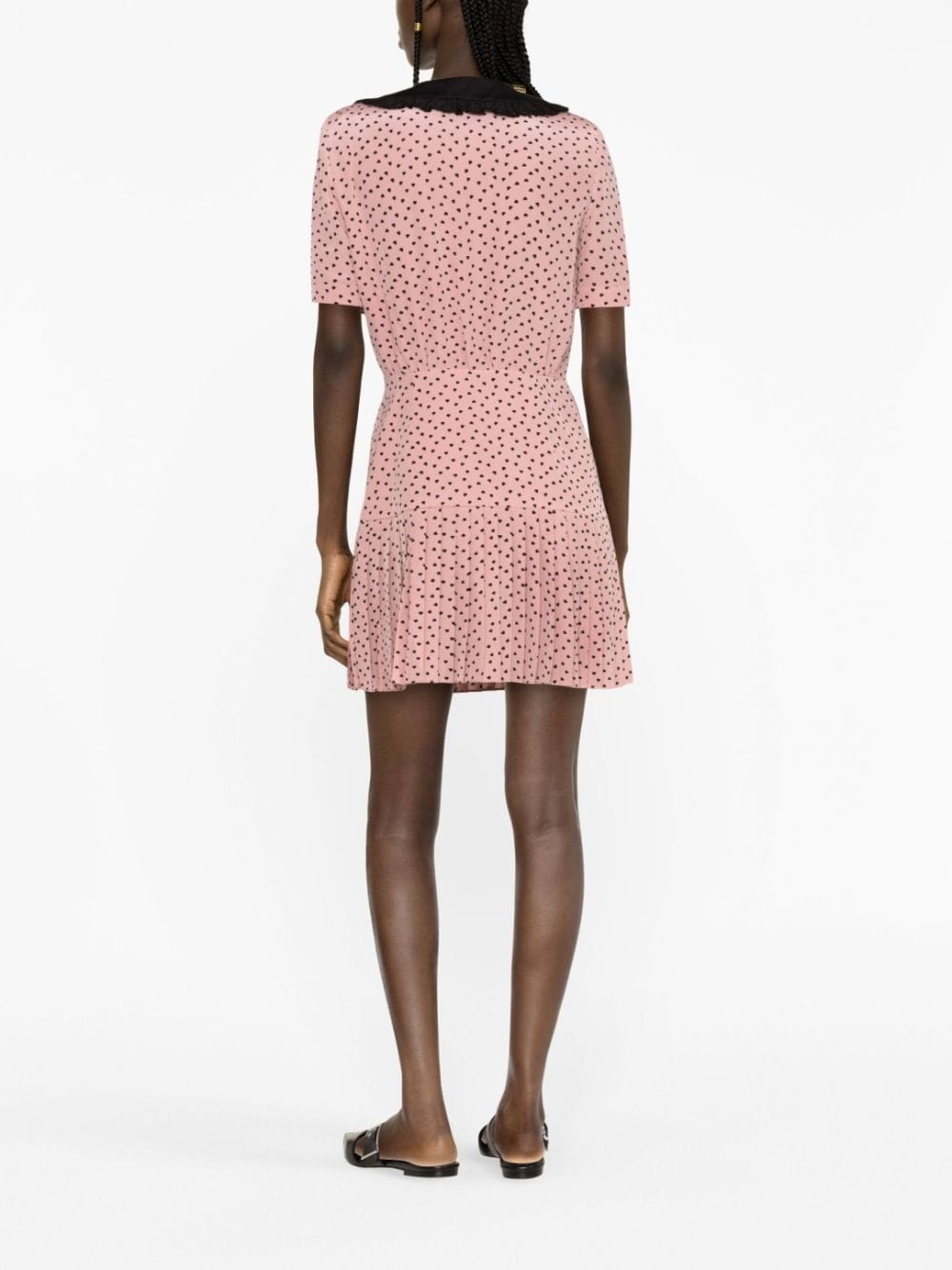 polka dot-print silk minidress - 3