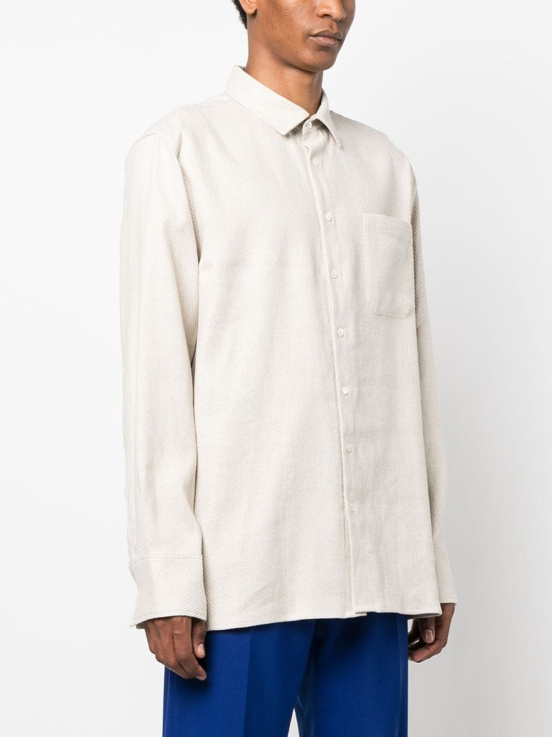 button-up cotton-linen shirt 3