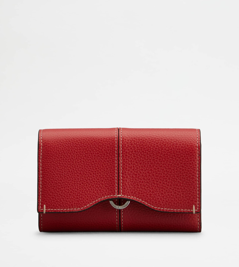 WALLET IN LEATHER - RED 1