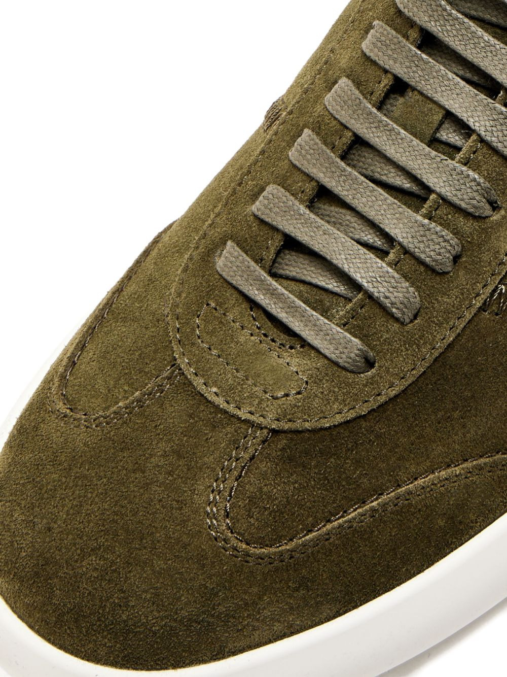 suede panelled sneakers - 4