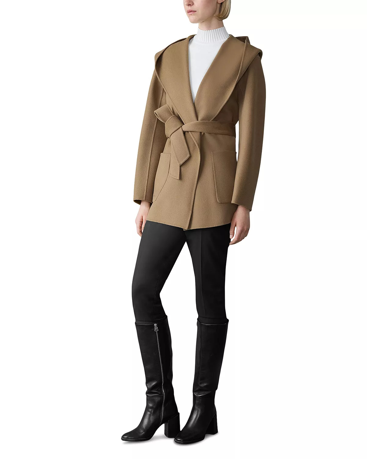 Wool Belted Midi Coat - 9