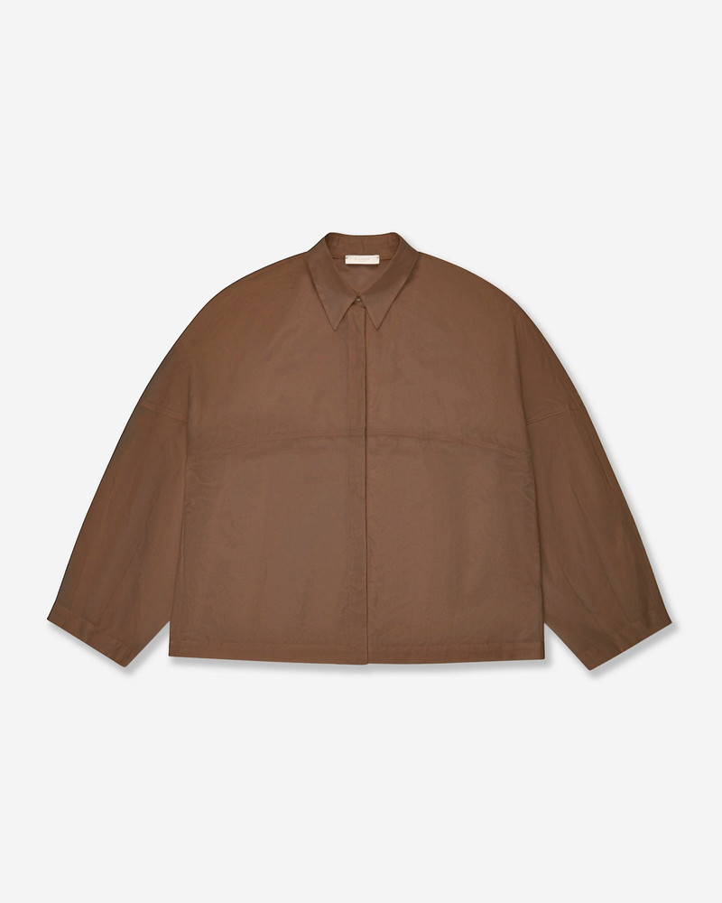 Wide fit shirt in silk and cotton muslin 1