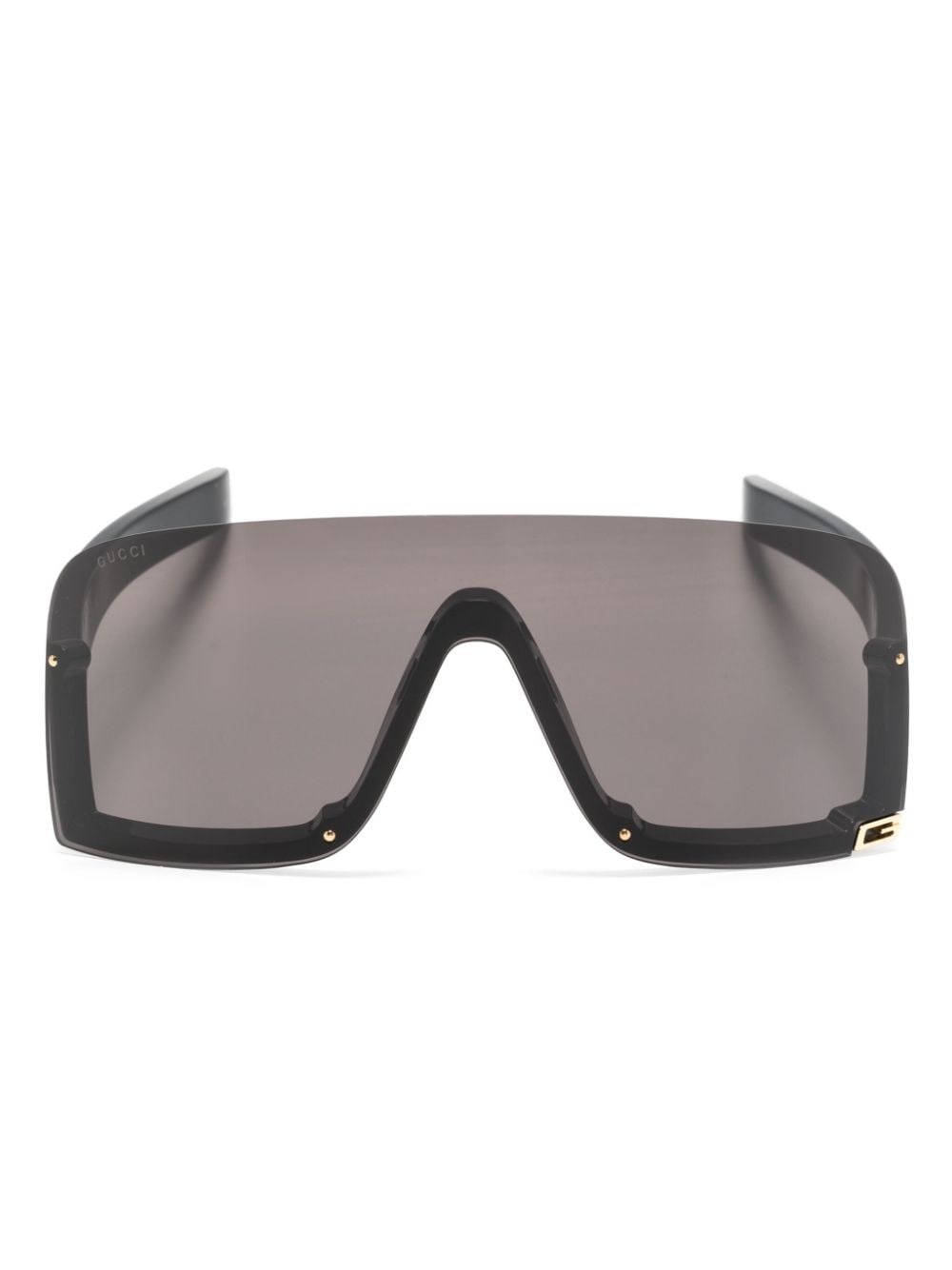 oversized shield-frame sunglasses - 1