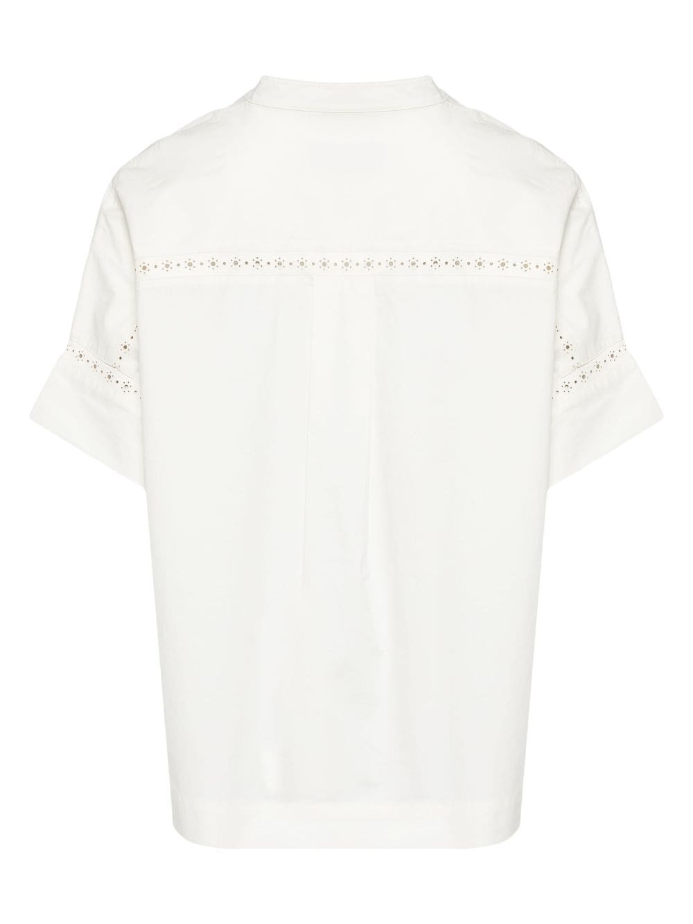 openwork short-sleeve shirt - 2