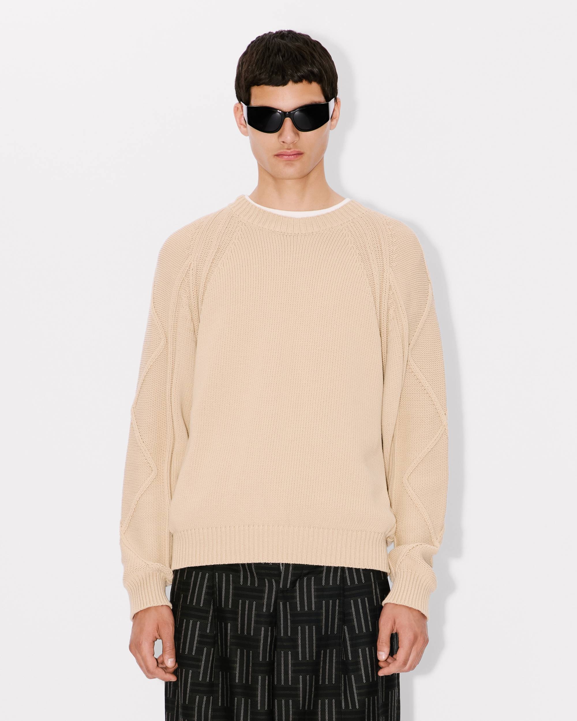 Hand-embroidered cable jumper - 3