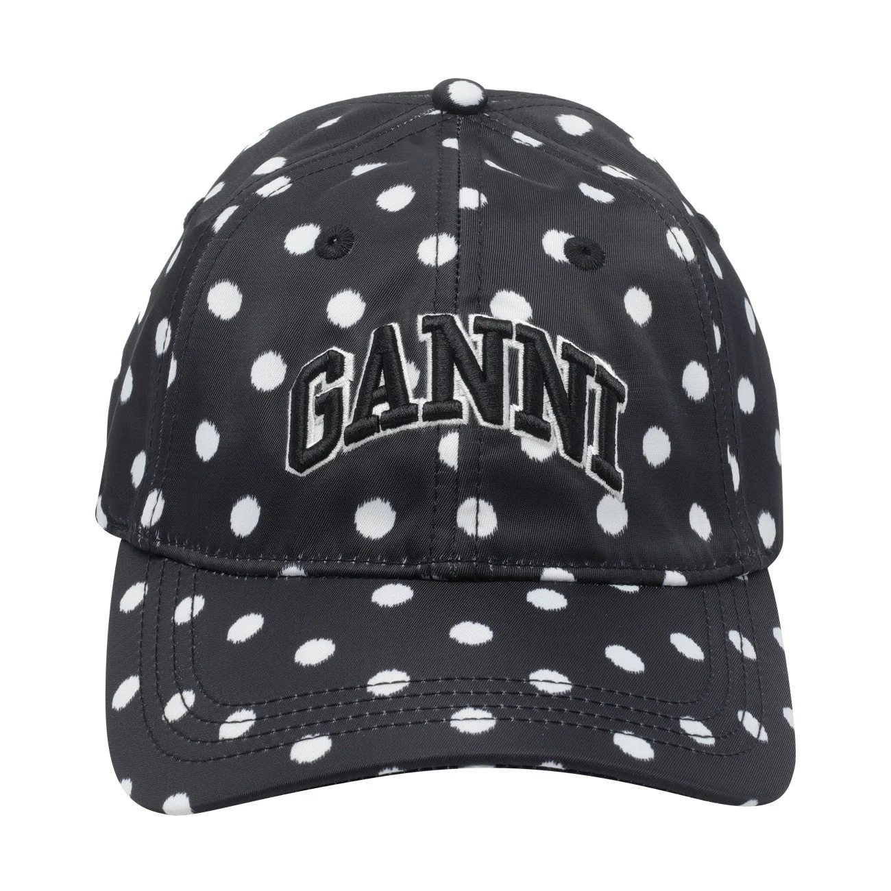 Ganni Women Printed Nylon Cap - 1