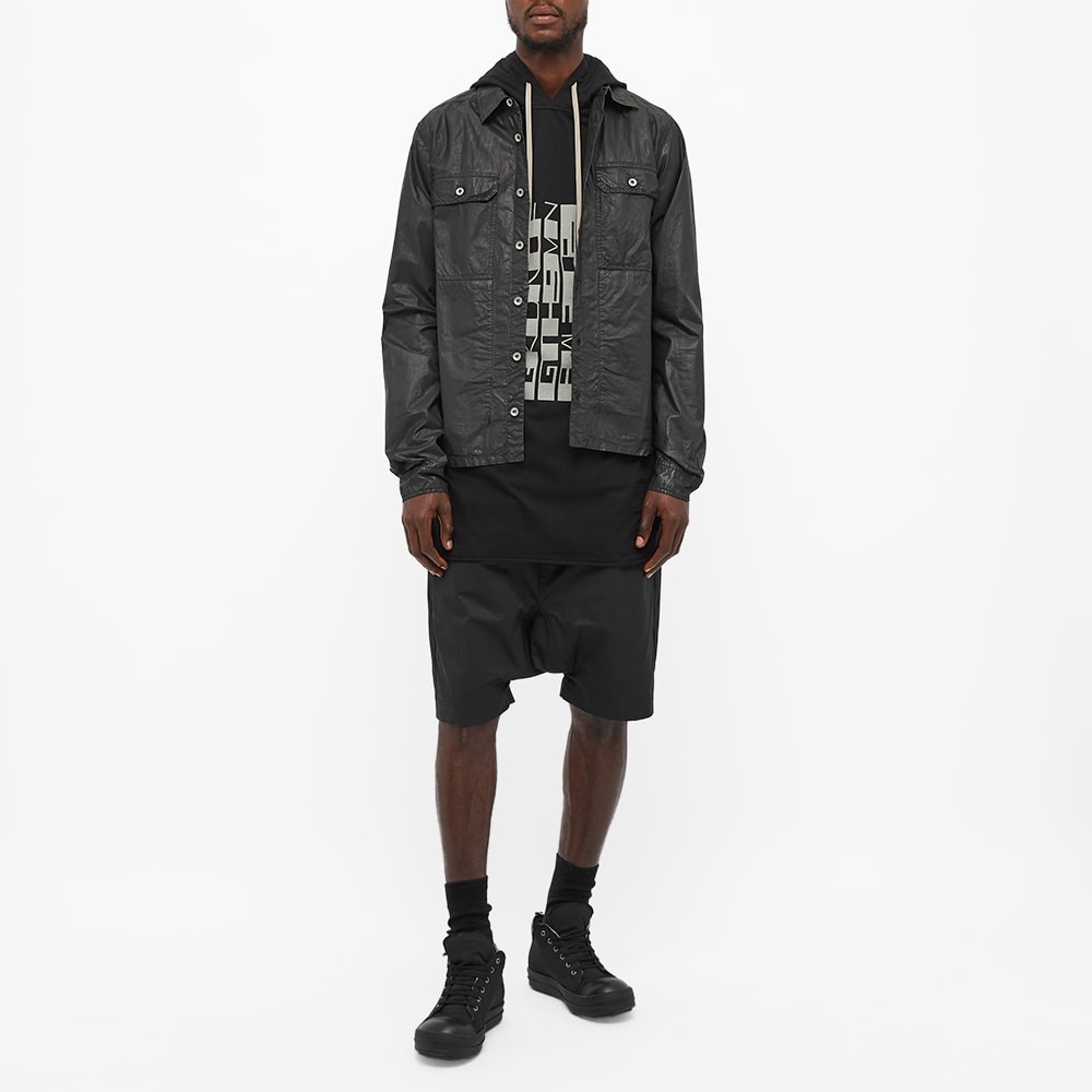 Rick Owens DRKSHDW Lightweight Season Logo Print Pullover Hoody - 6