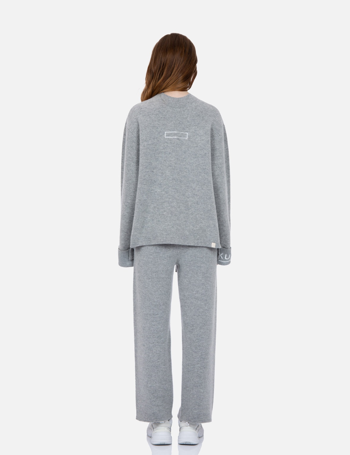 Logo Embroidery Mock Neck Sweater - 6