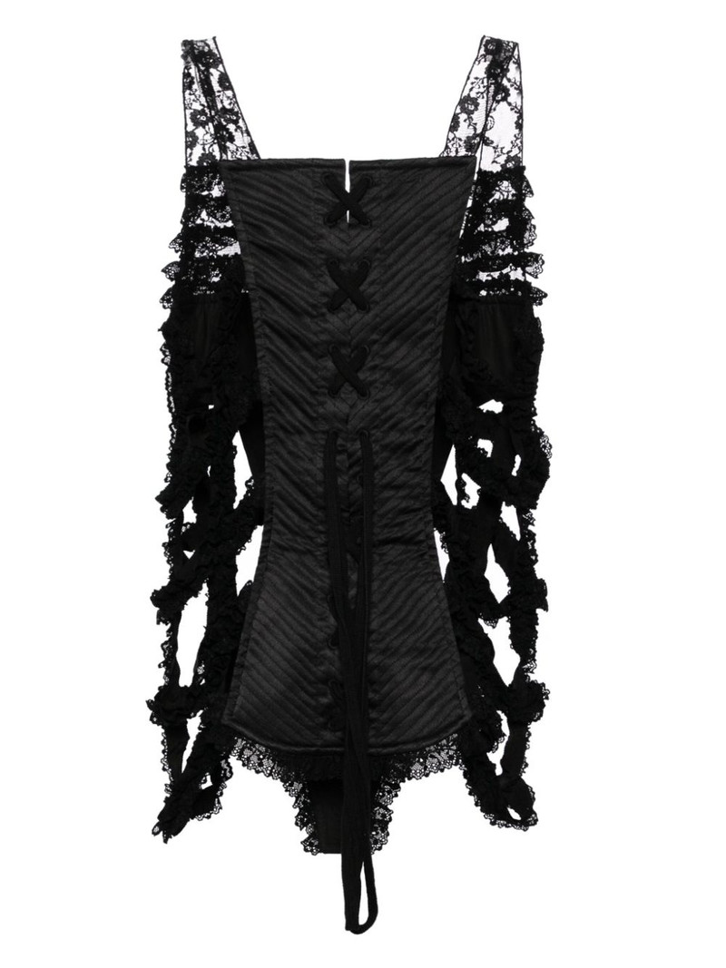 pushBUTTON lace embroidery sleeveless blouse outlook