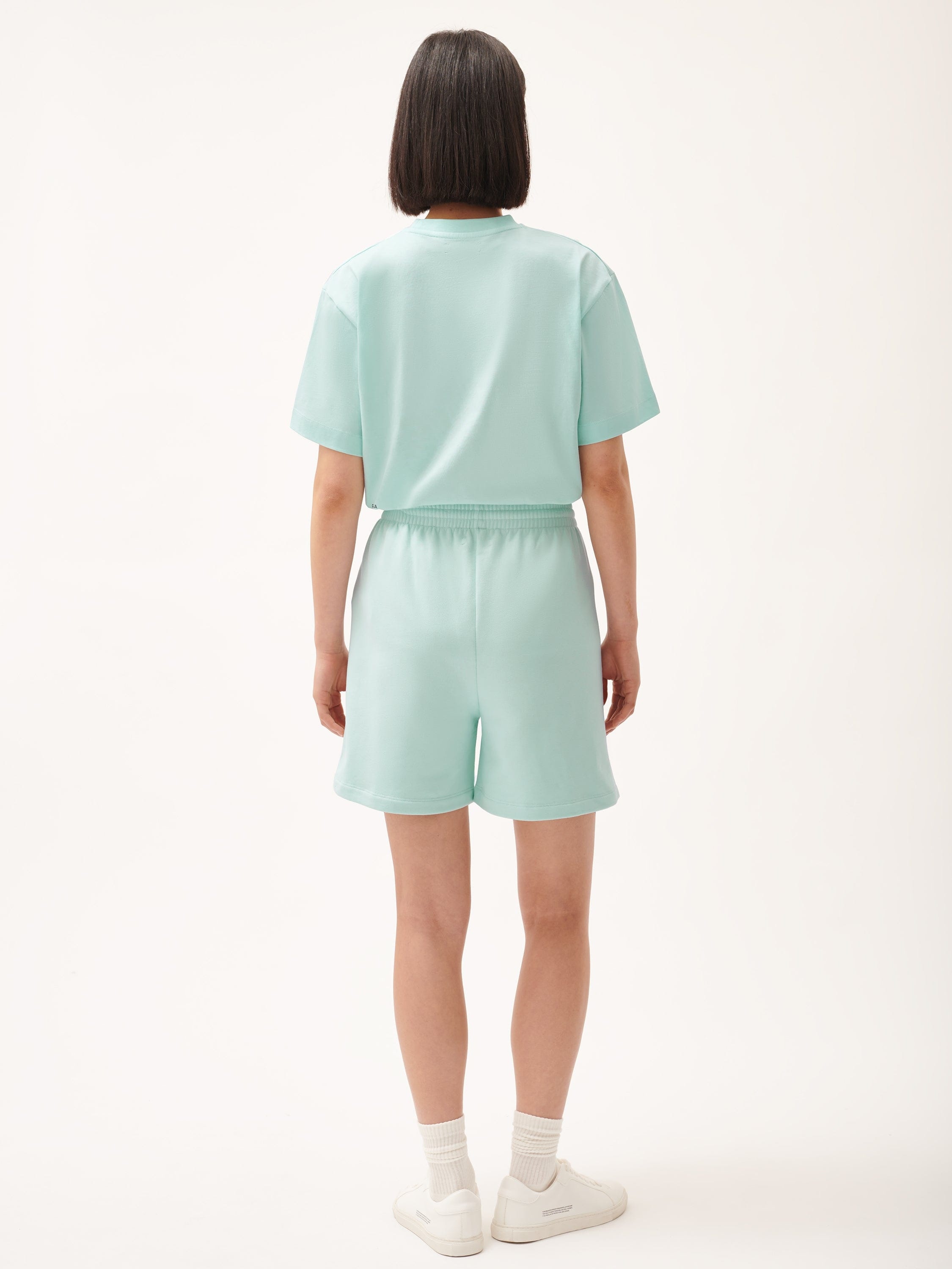 Womens 365 Midweight Mid Length Shorts - Reflect Blue - 3