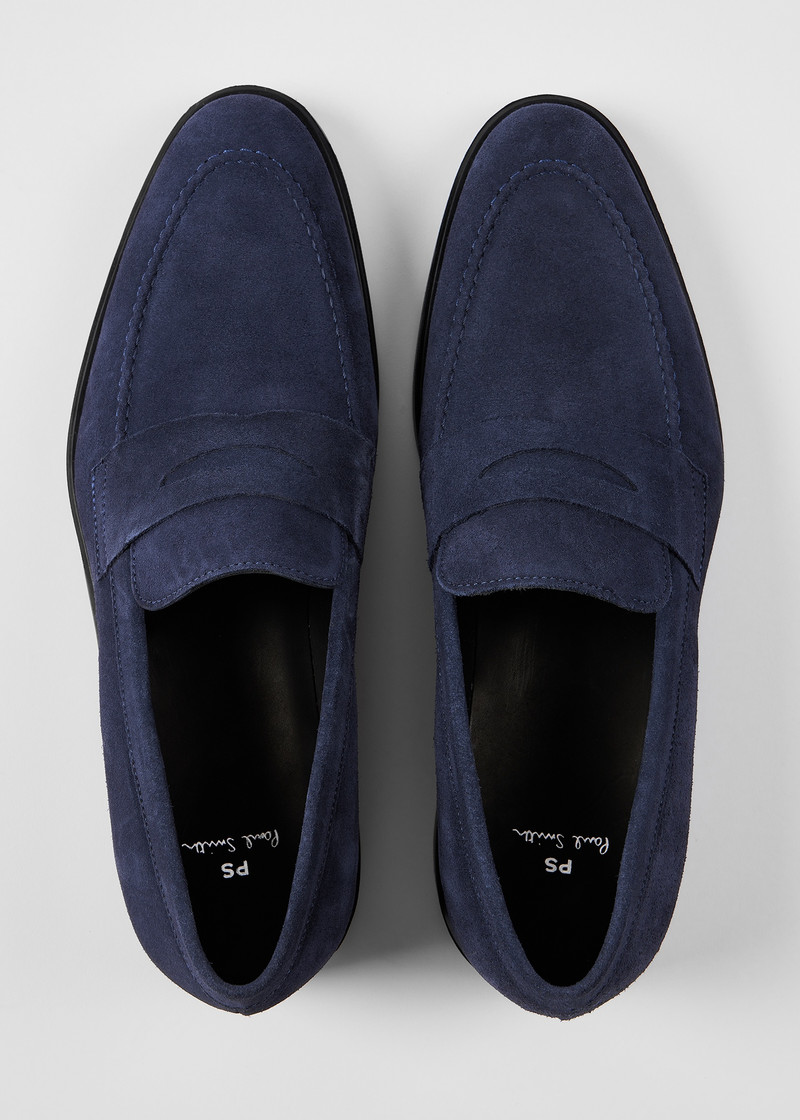Navy Suede 'Remi' Loafers 3