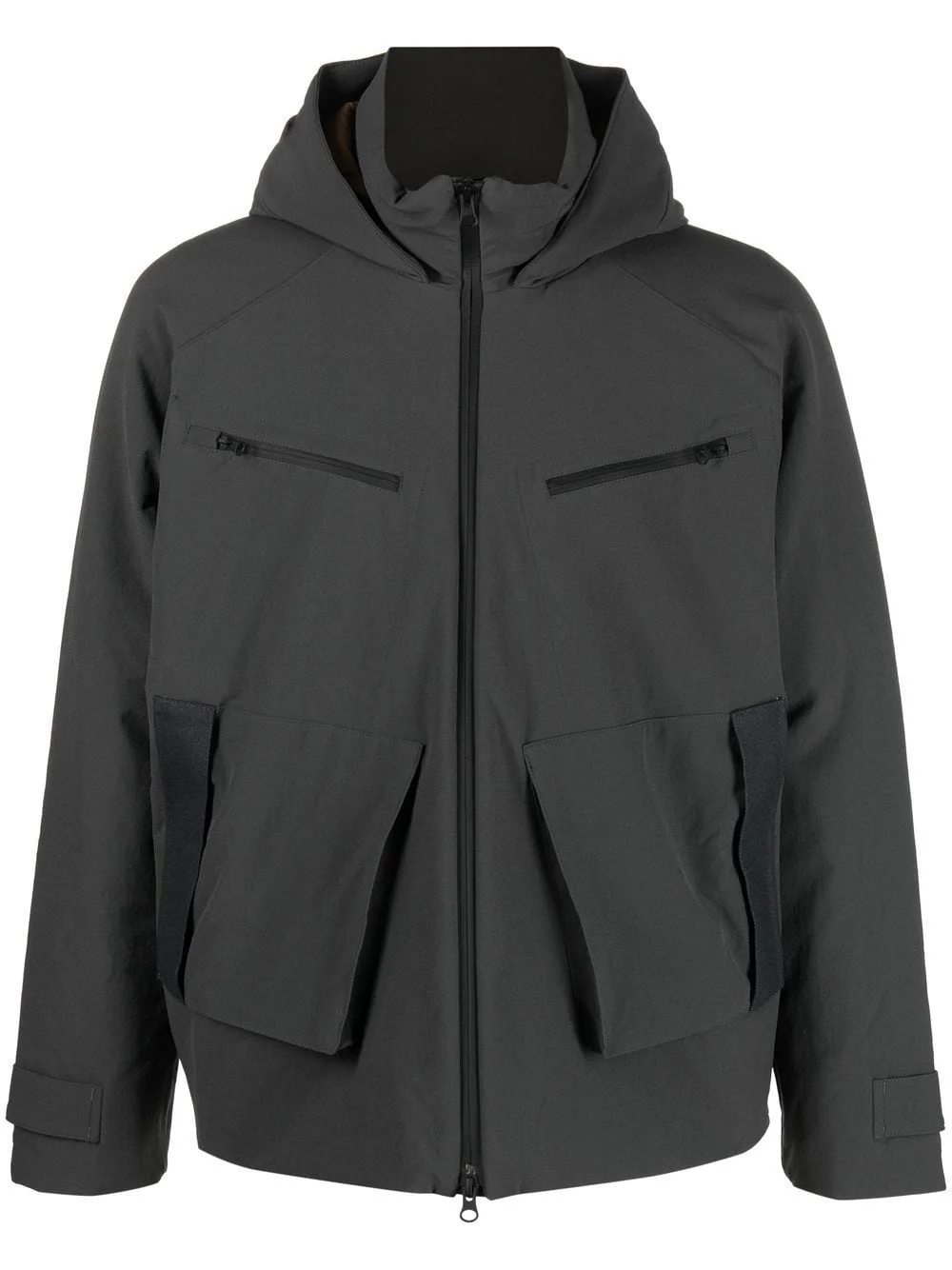 hooded padded bomber jacket - 1