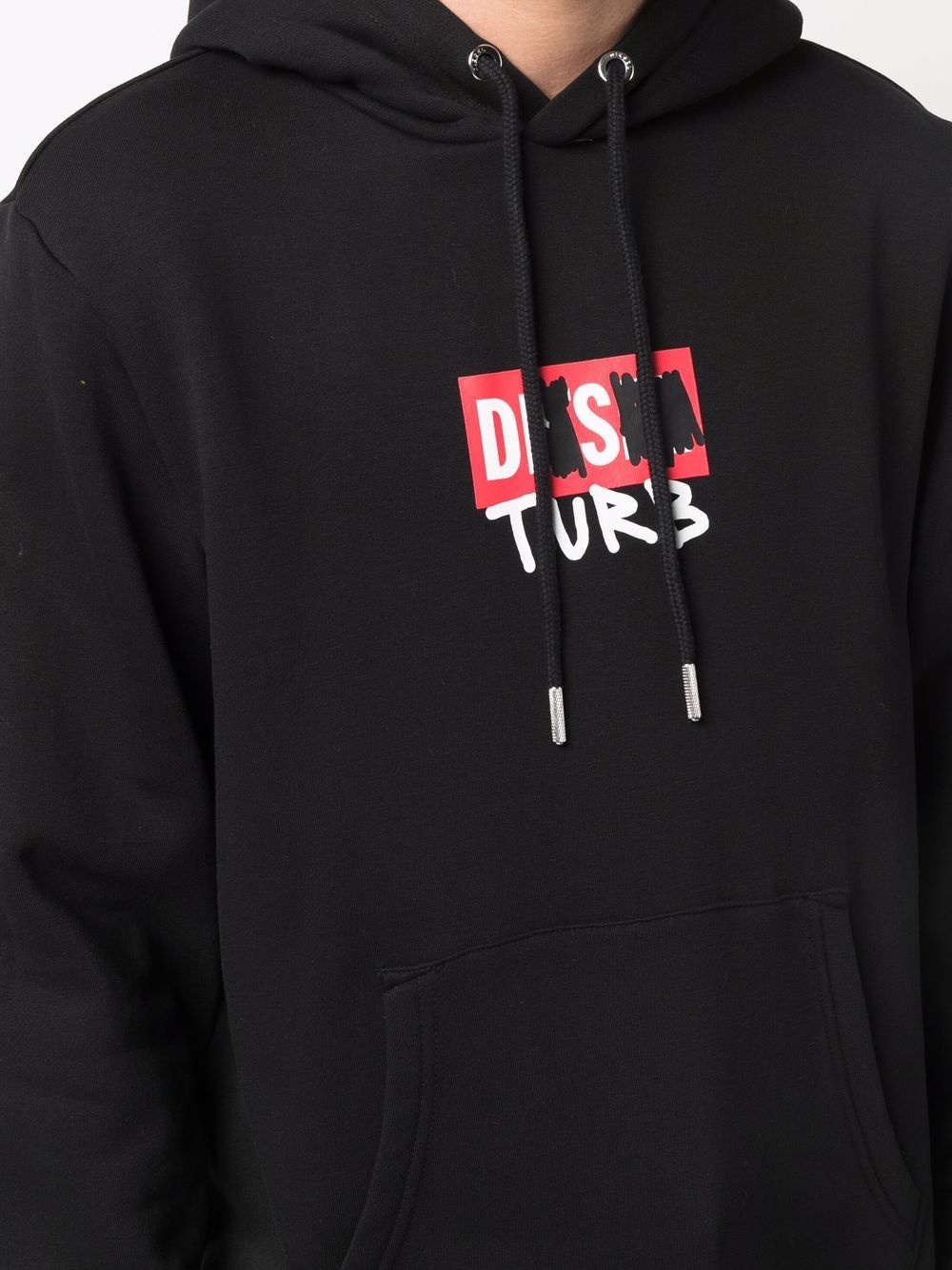 Disturb logo print hoodie - 5