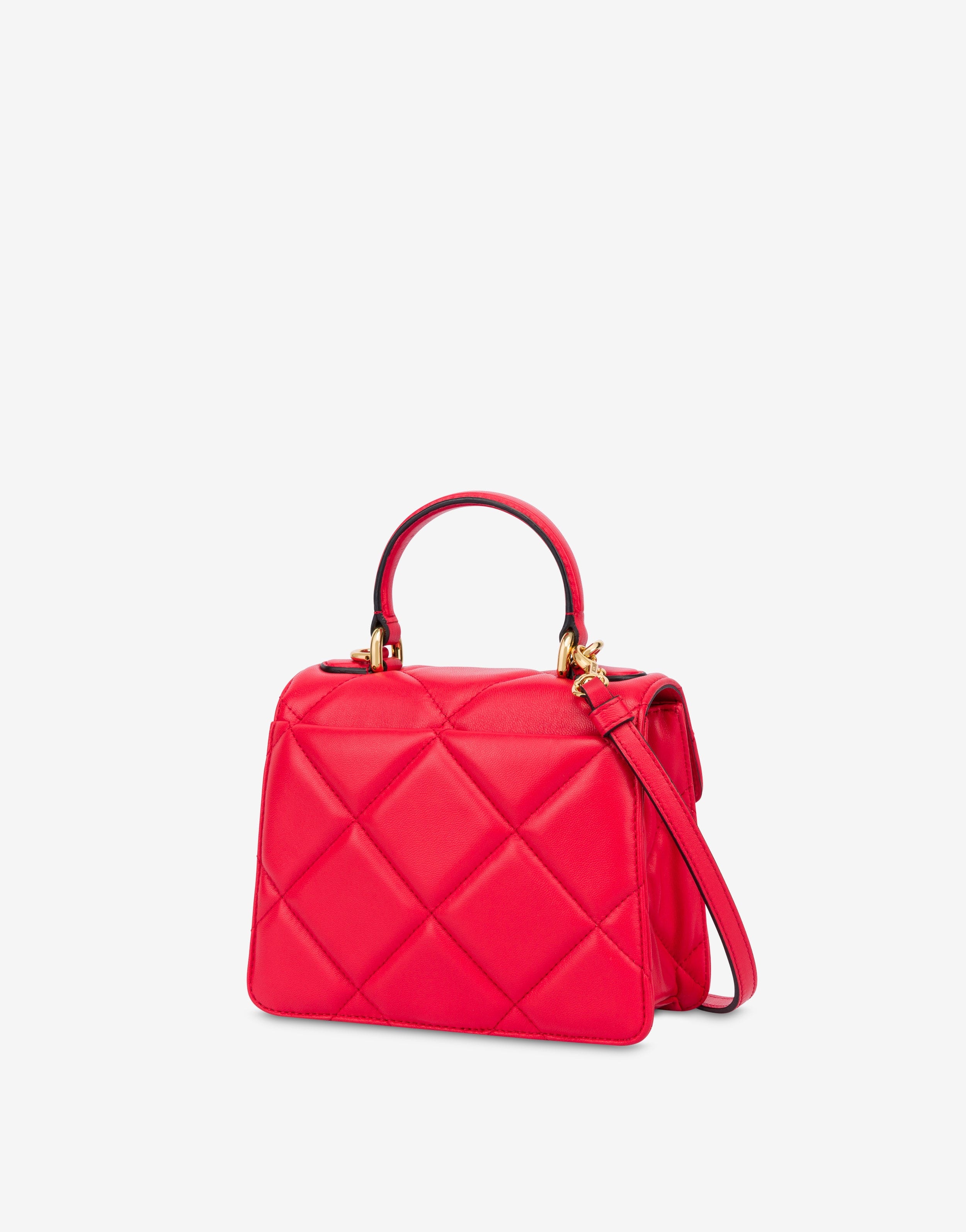 HEART STUDS QUILTED HANDBAG - 2
