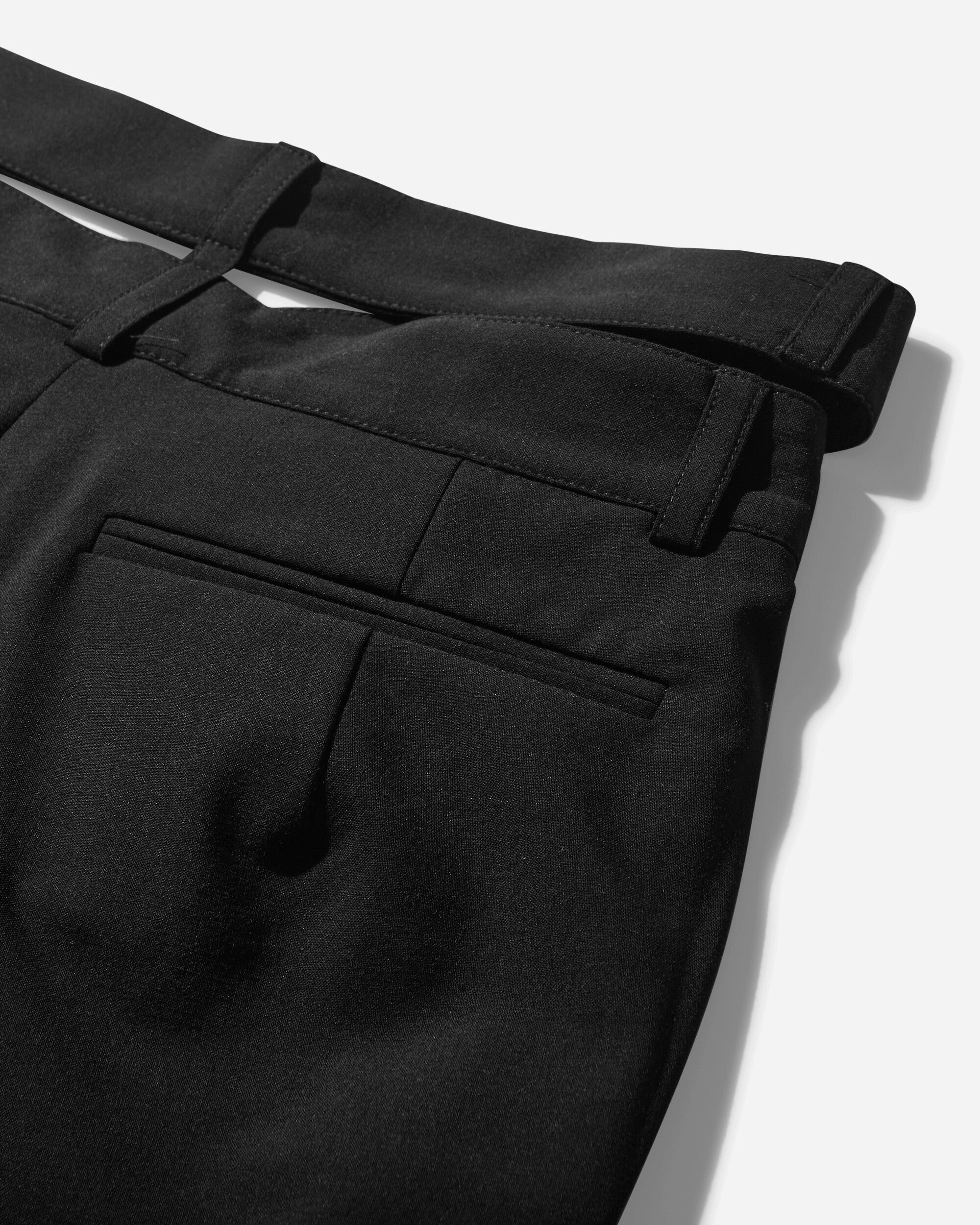 Women's Flared Wrap Suit Pants Black - 4