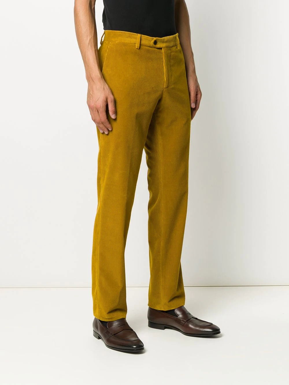 corduroy straight leg trousers - 3