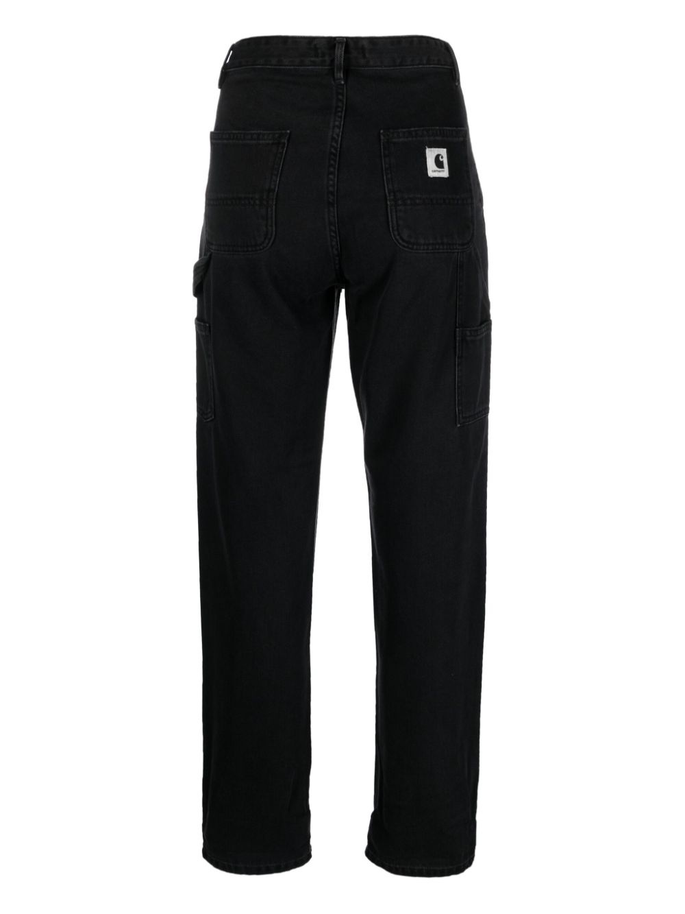 mid-rise tapered-leg jeans - 2