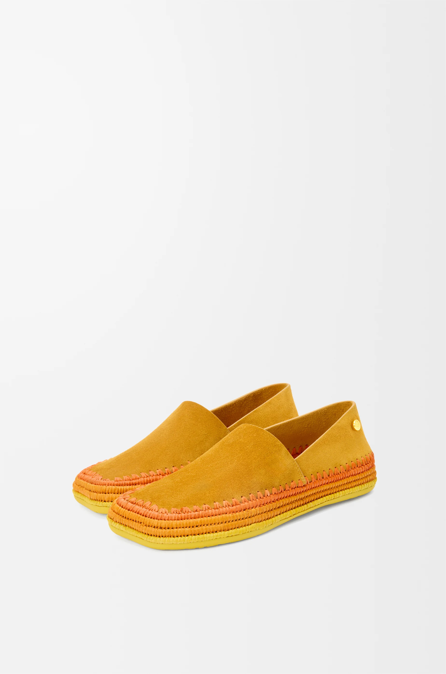 Rio slipper in suede and raffia - 3