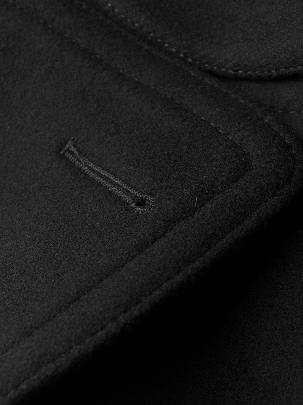 logo-button double-breasted coat - 7