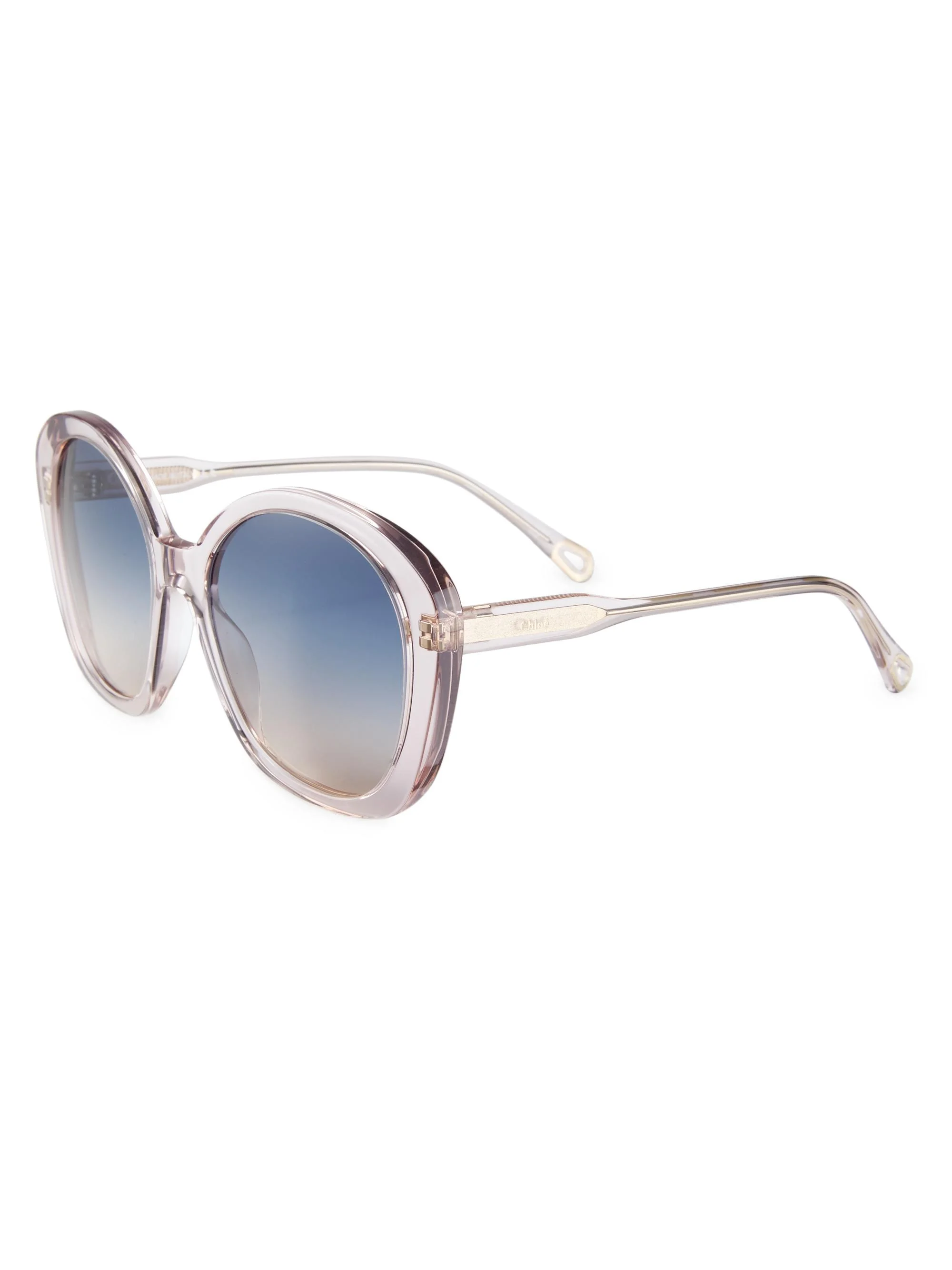 Women's Xena 55MM Geometric Sunglasses - Pink - 1