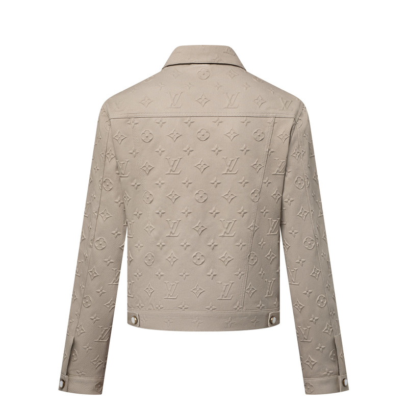 Monogram Embossed Denim Jacket 3