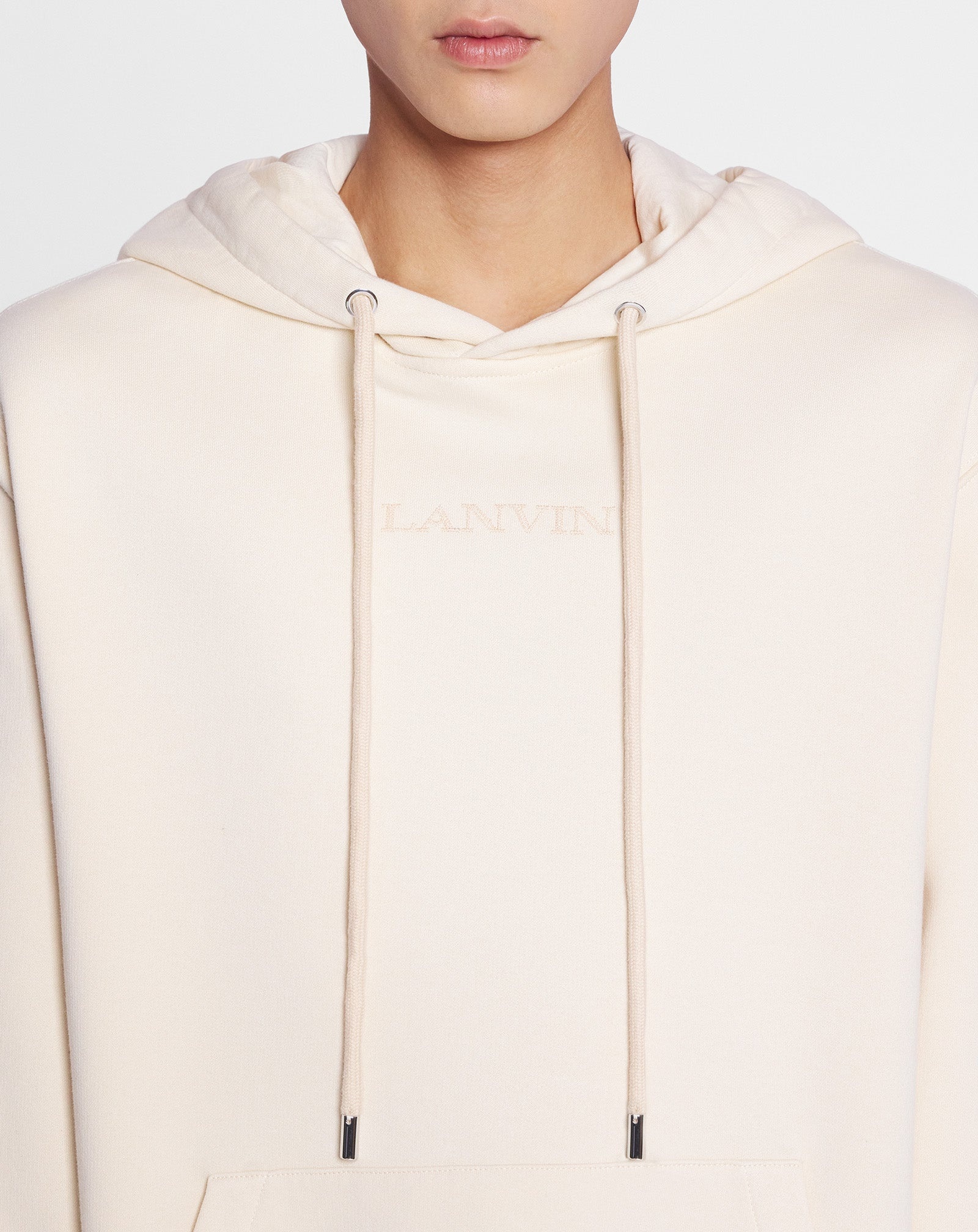 LOOSE-FIT HOODIE WITH FLORAL EMBROIDERY - 6
