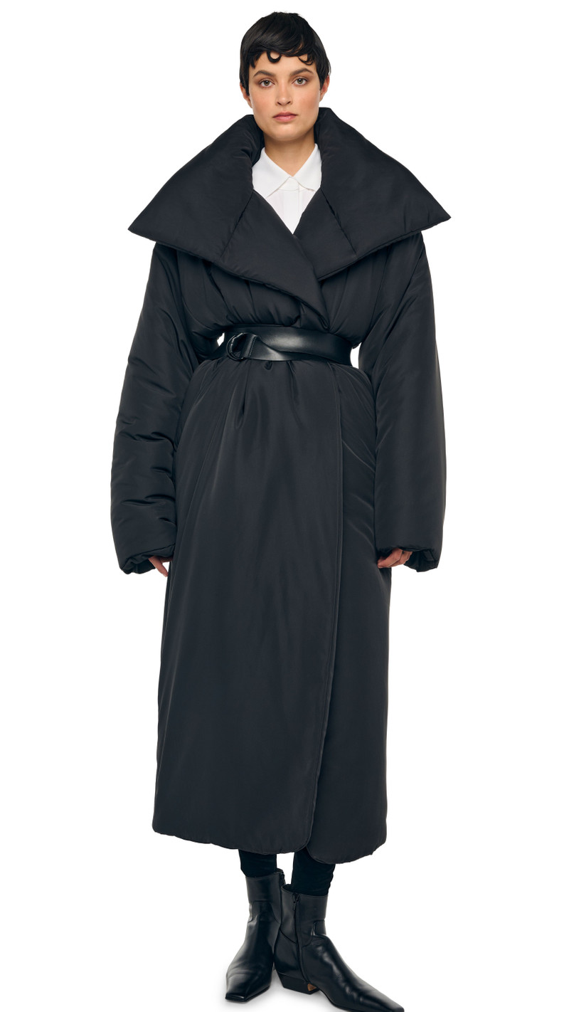 HIGH COLLAR OS BF SLEEPING BAG COAT 1
