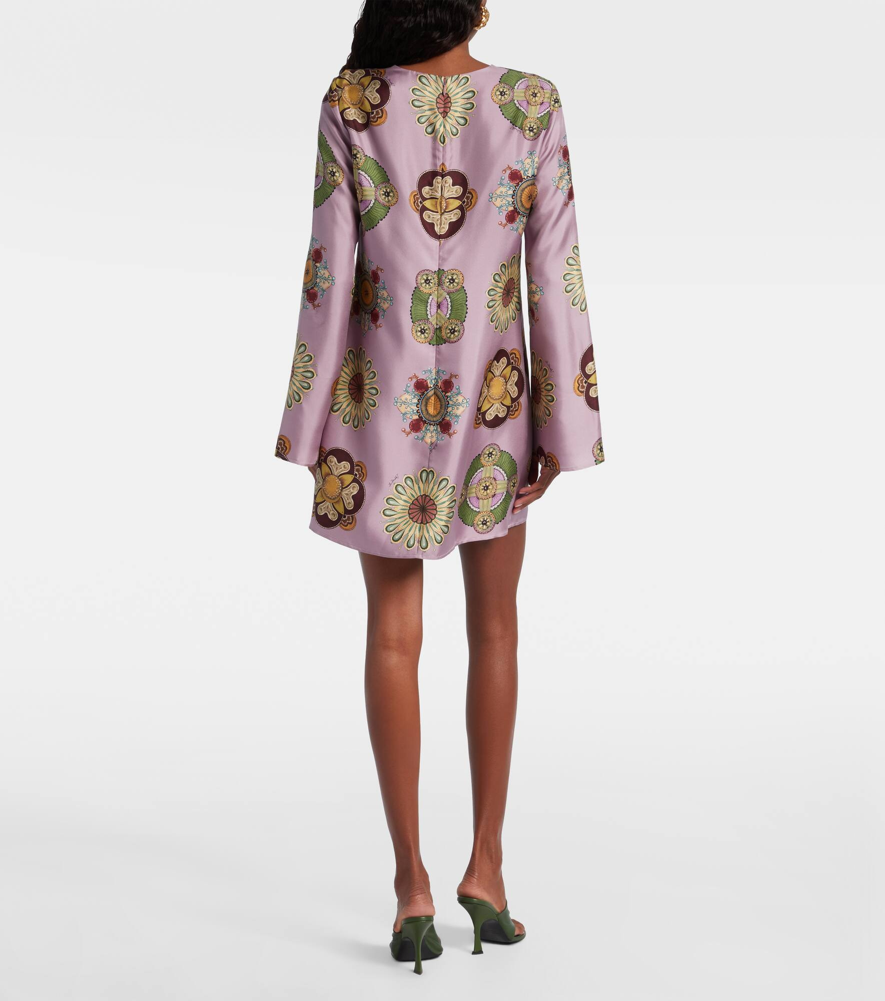 Supremes Swing silk twill minidress - 3