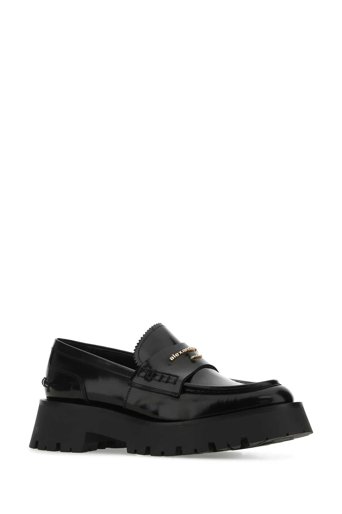 Alexander Wang Women Black Leather Carter Loafers - 2