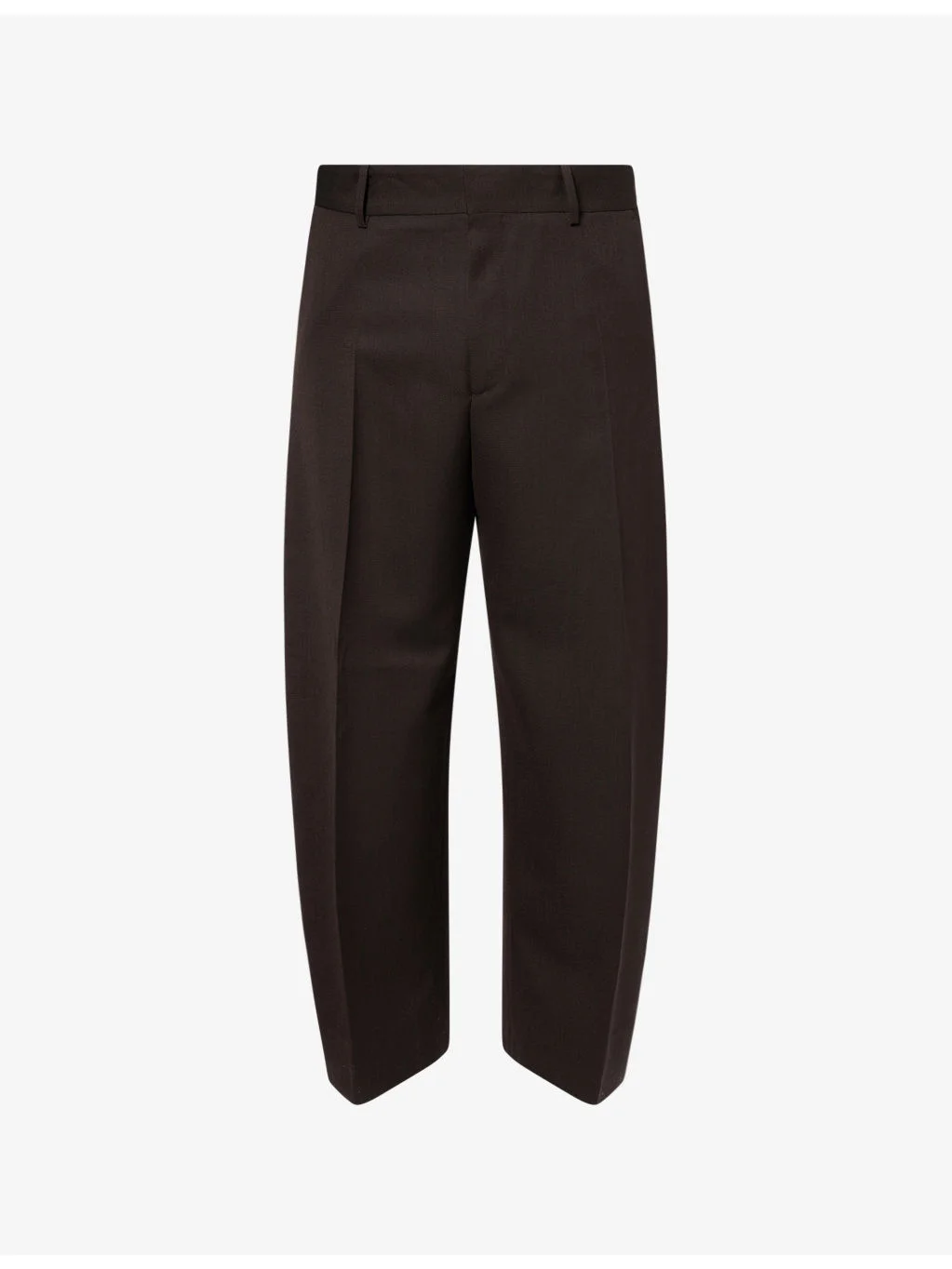 Fume Curved-Leg Cotton-Blend Trousers - 1