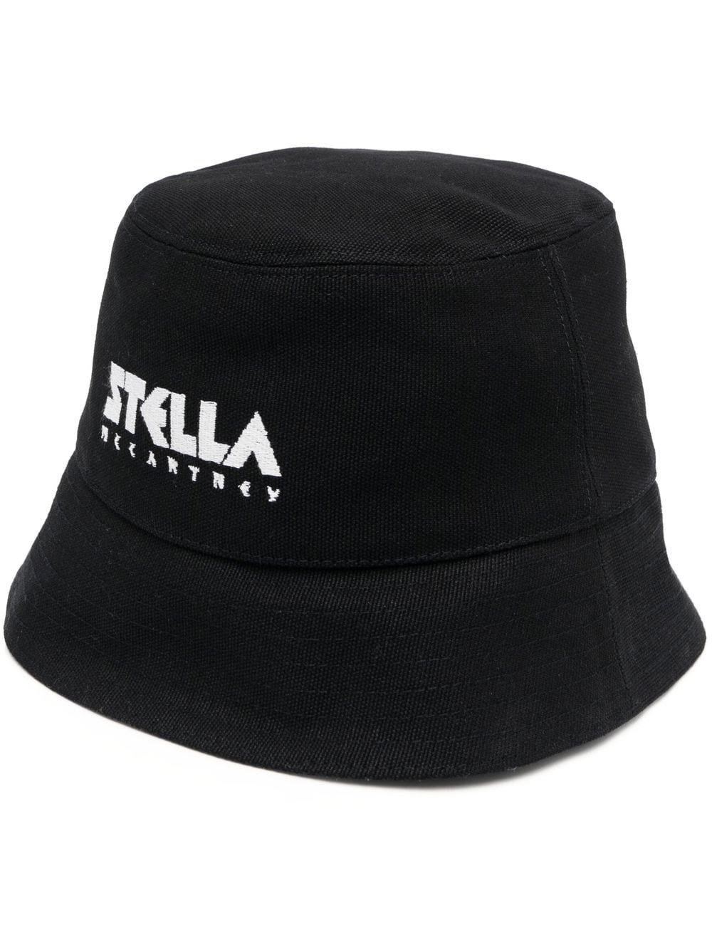 embroidered-logo bucket hat - 1