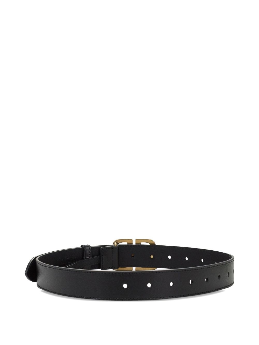 BB plaque leather belt - 2