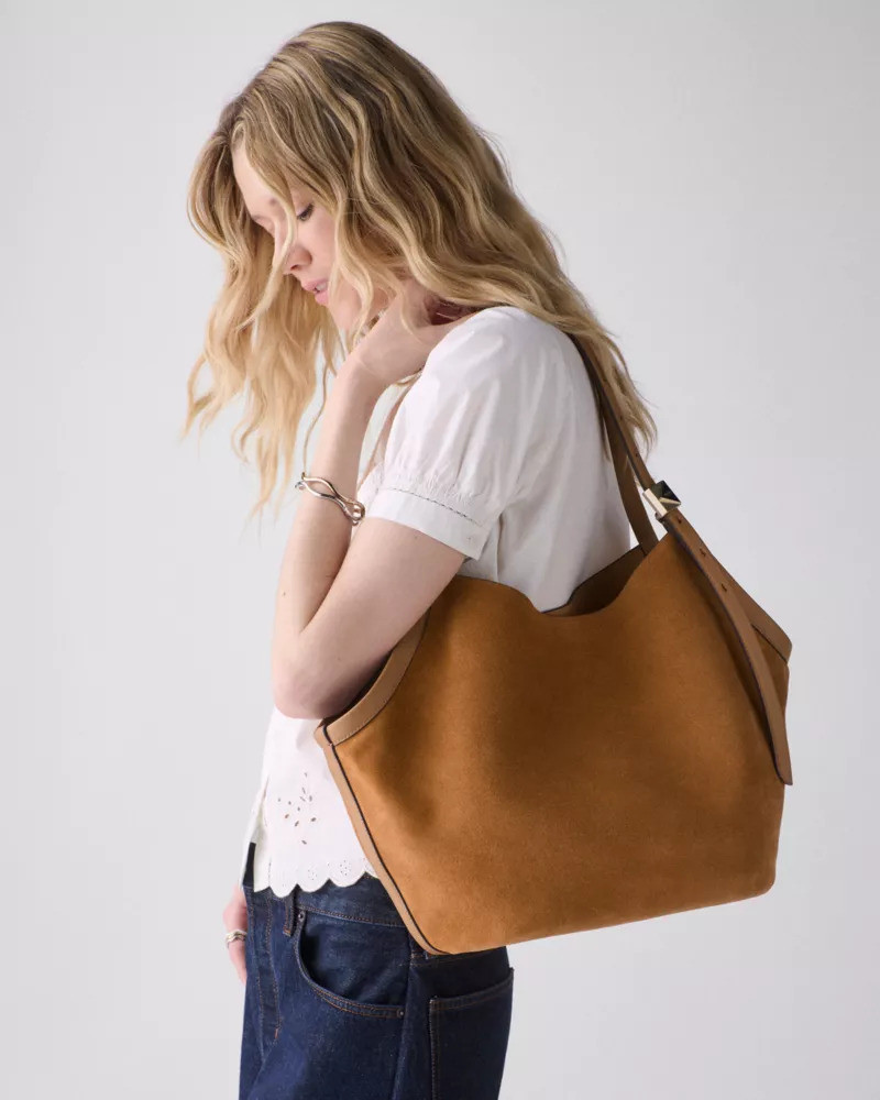 kate spade Deco Suede Tulip Tote Bag outlook