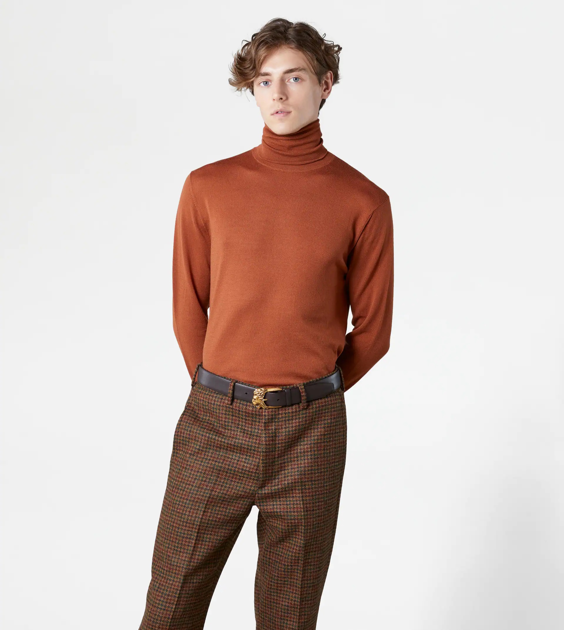 TURTLENECK SWEATER - BROWN - 6